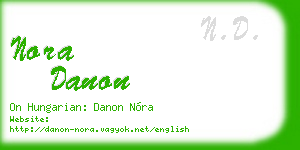 nora danon business card